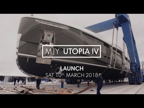 Rossinavi M Y Utopia Iv Launch Youtube