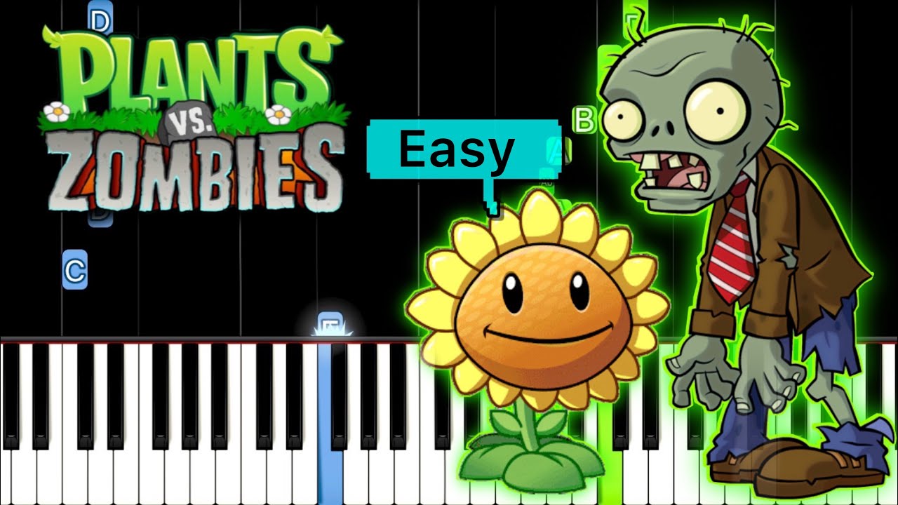 Plants vs. Zombies - Grasswalk | EASY Piano Tutorial