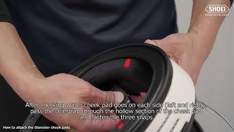 [ SHOEI Official ] How to remove and attach the Glamster cheek pads