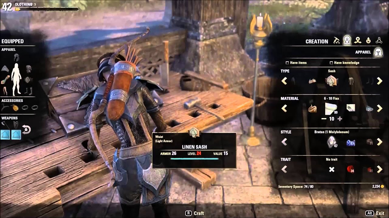 How To Leather Work in Elder Scrolls Online (ESO) basics YouTube