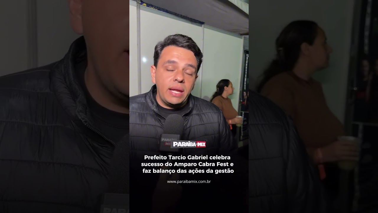 Prefeito Tarcio Gabriel celebra sucesso do Amparo Cabra Fest e faz balanço das ações da gestão