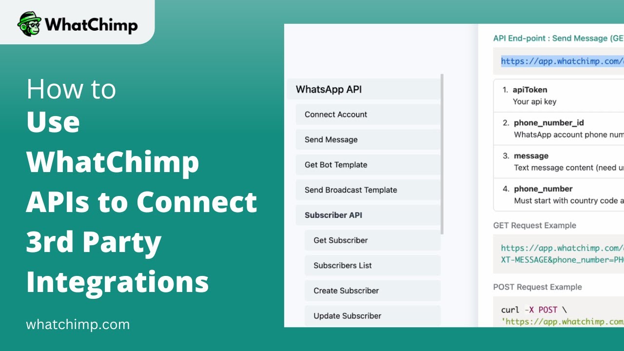 How to Use WhatChimp API (for Developers) - YouTube
