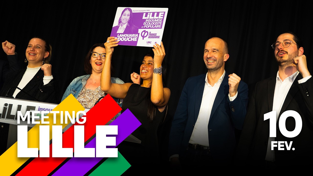 Meeting de la campagne municipale à Lille