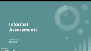 Famous Informal Assessments Profile