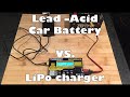 Charge car battery using LiPo Charger