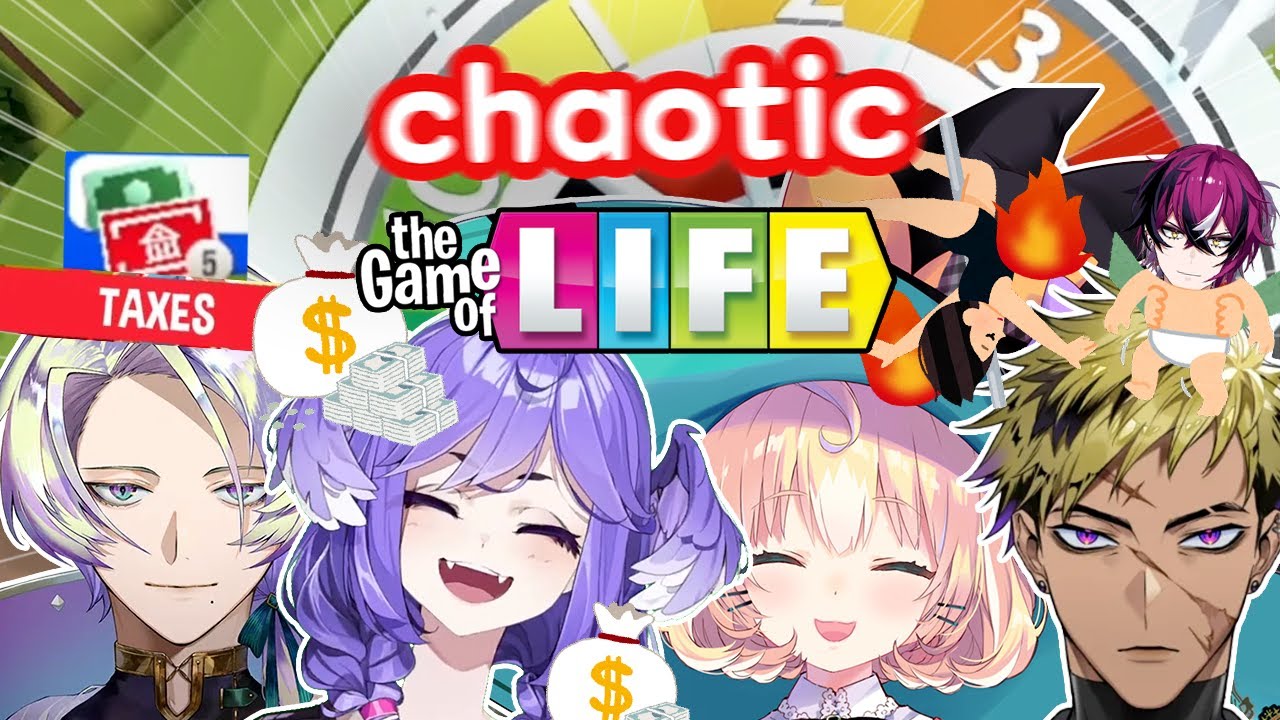 Chaotic Game Of Life with Selen, Millie, Vanta, Claude - Collab Highlights |  NIJISANJI EN Clip