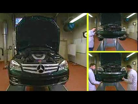 Снятие и установка переднего бампера Mercedes-Benz C-Class своими руками | W204