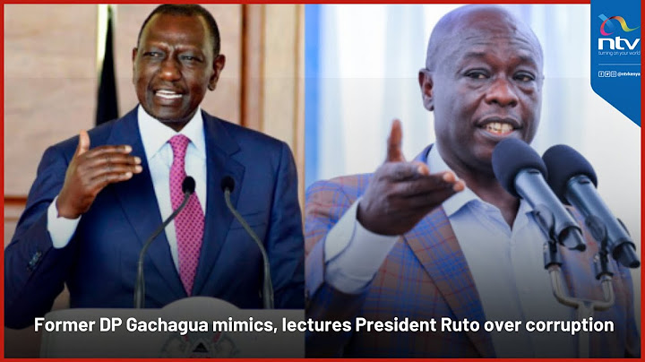 Full Speech: Former DP Gachagua mimics, lectures President Ruto over corruption