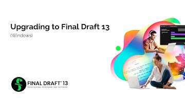 Upgrading on Windows - Final Draft 13