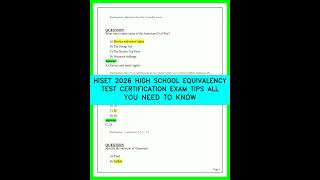 HiSET 2026 High School Equivalency Exam Tips | Pass Fast - Everything You Must Know