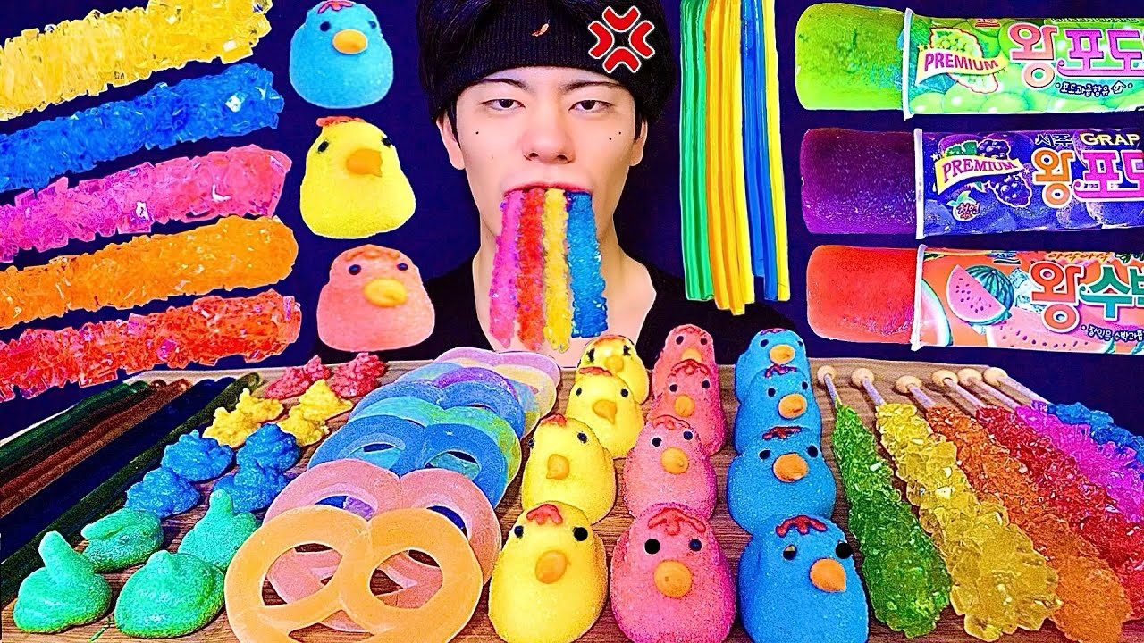 【食べられる石】日頃のストレスをカラフルお菓子にぶつけて爆食いしたら逆に太ってストレス増した..😭