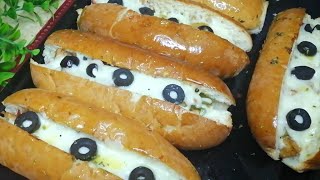 Stuffed Chicken Hot Dog Buns |Chicken Hot Dog Buns | Chicken Recipe