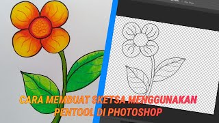 Tutorial Membuat Sketsa Dengan Cara Menjiplak Gambar Menggunakan Pen Tool Dan Brush Tool Diphotoshop