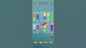 Water color sort level 1609 #androidgameplay #watersortpuzzle #shorts