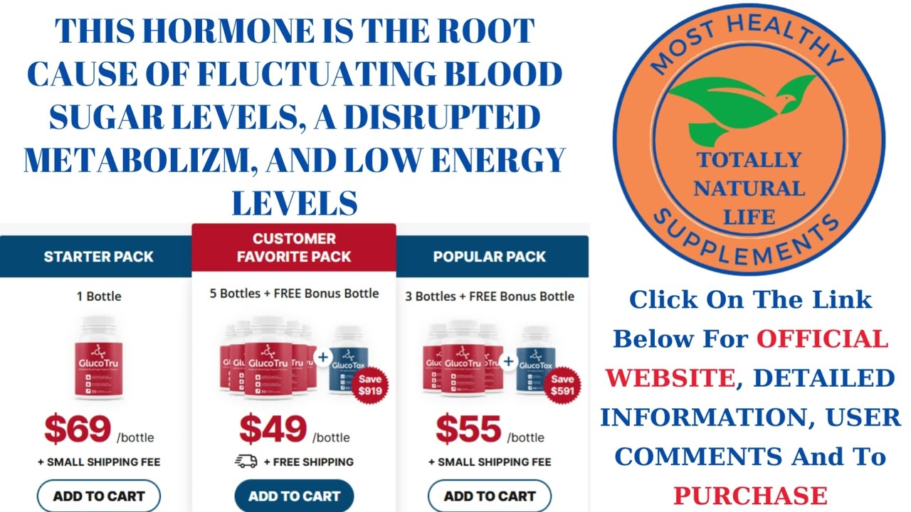 GLUCOTRU FOR SUGAR LEVELS (Click Below For The Official Website, And To Purchase)