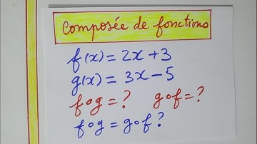 ♦️♦️COMPOSÉE DE FONCTIONS ET D