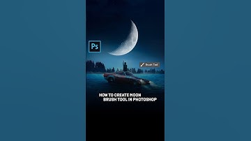 How to create moon brush tool in photoshop#logodesgin #graphicdesign #photoshoptutorial #shortsvideo