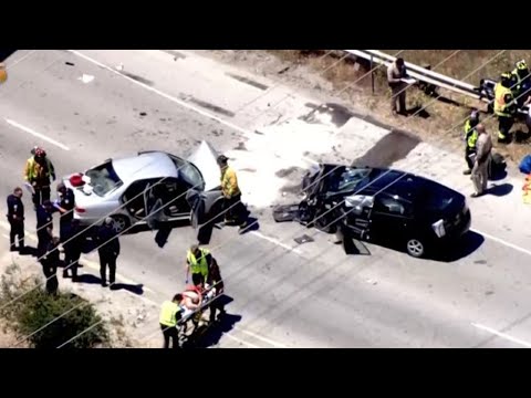Police Chase Of DUI Suspect Ends In Head-On Collision In Redwood City - YouTube