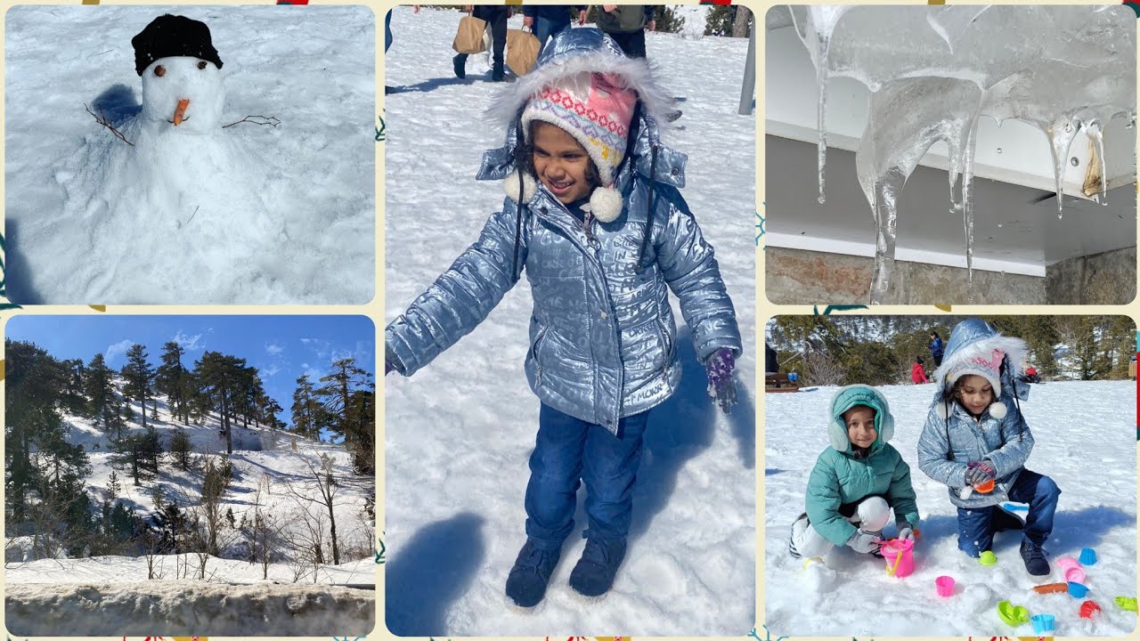 Bright sunny day in snow  | Troodos mountains , Cyprus