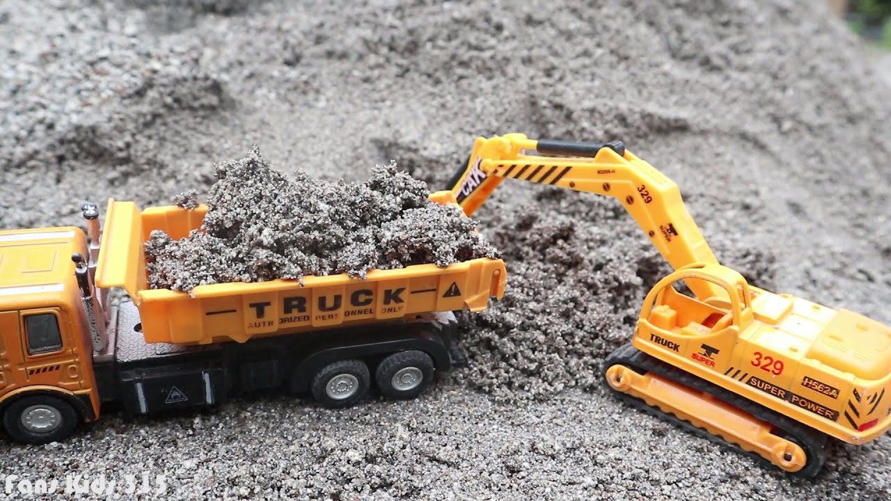  Bego  Excavator mainan Truk  mainan YouTube