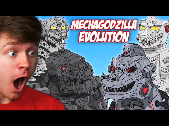 The EVOLUTION of MECHAGODZILLA! (Reaction) class=