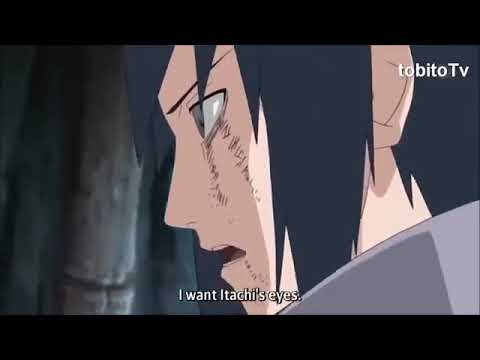 Sasuke transplants itachis eyes