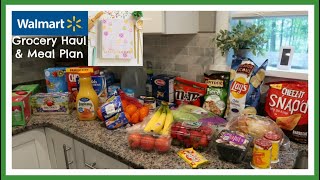 Wal-Mart Grocery Haul & Meal Plan