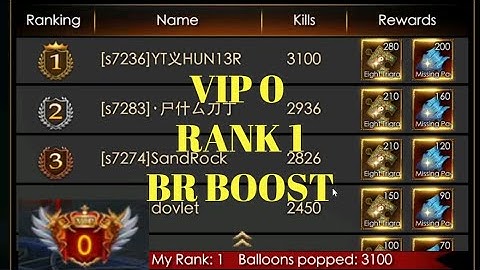 VIP 0 | EVENT RANK 1 | BR BOOST | LEGACY OF DISCORD
