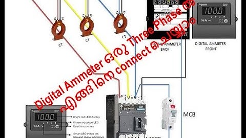 DIGITAL AMMETER IN THREE PHASE