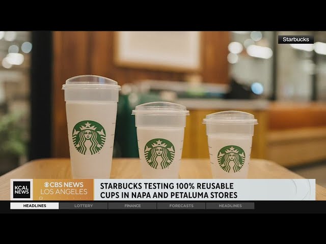 Starbucks launches a reusable cup test at stores in Napa and Petaluma 