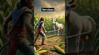 Monkey Made Hardworking Cow Cry 🐵🐄😢 | Emotional AI Story #shorts