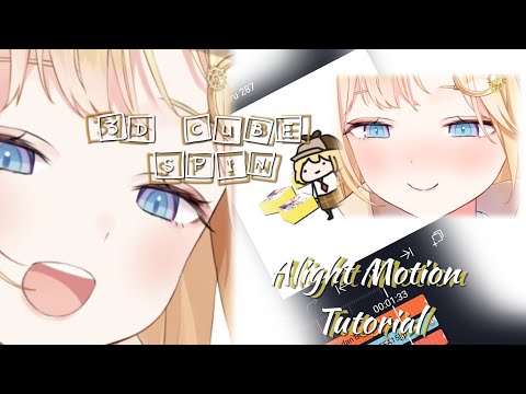 3D Spinning Cube Alight Motion Tutorial | '-'