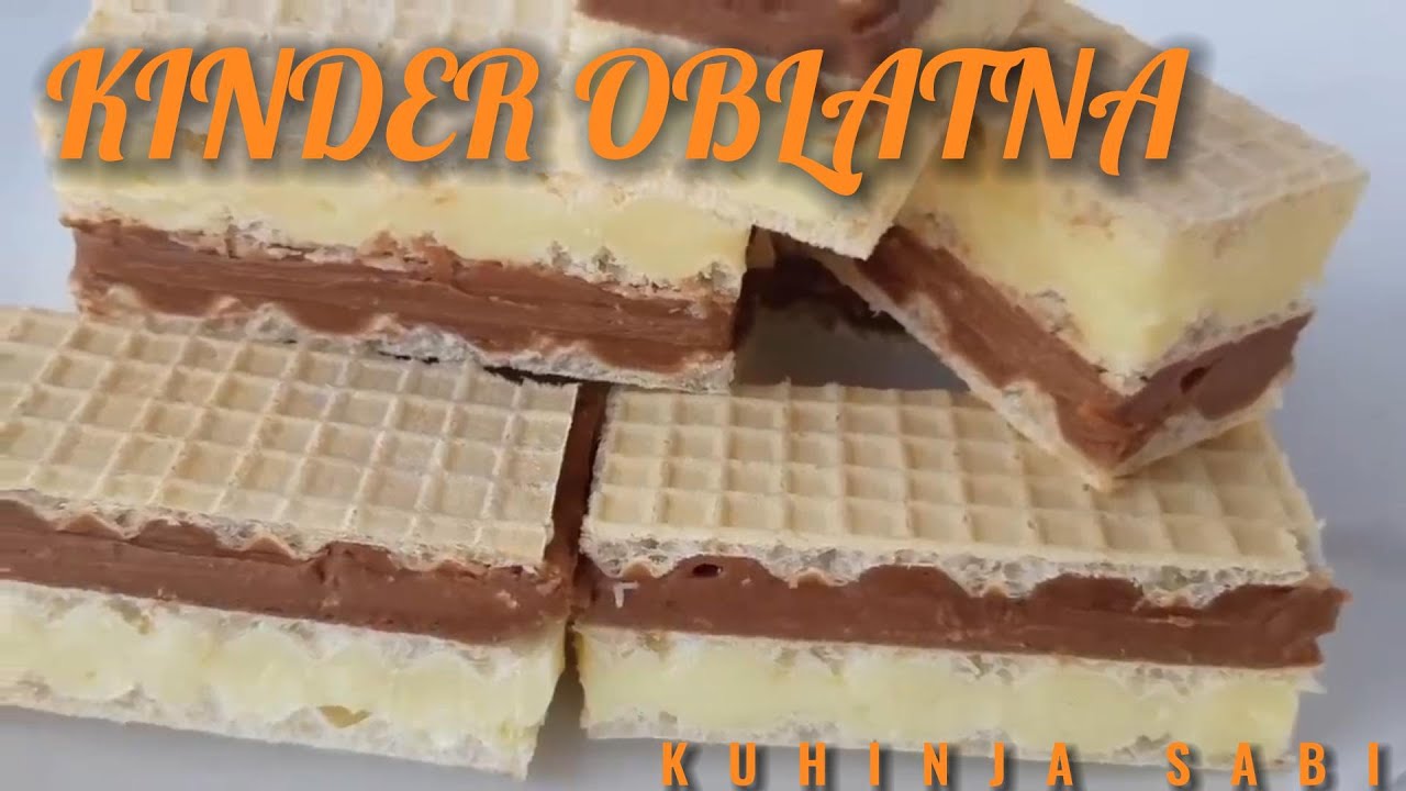 Kinder oblatne - ne moze jednostavnije od ovoga