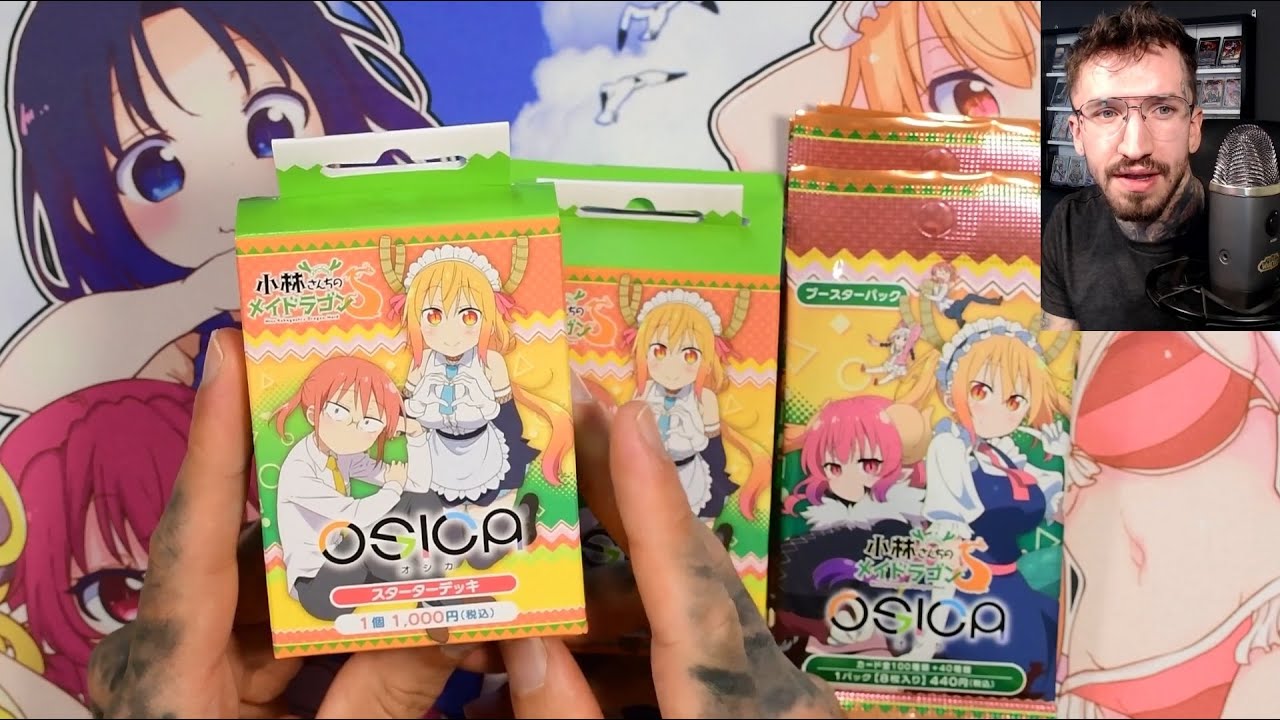 signed card pulled! Miss Kobayashi's Dragon Maid Osica deck booster unboxing signed card pulled! Miss Kobayashi's Dragon Maid Osica deck booster unboxing