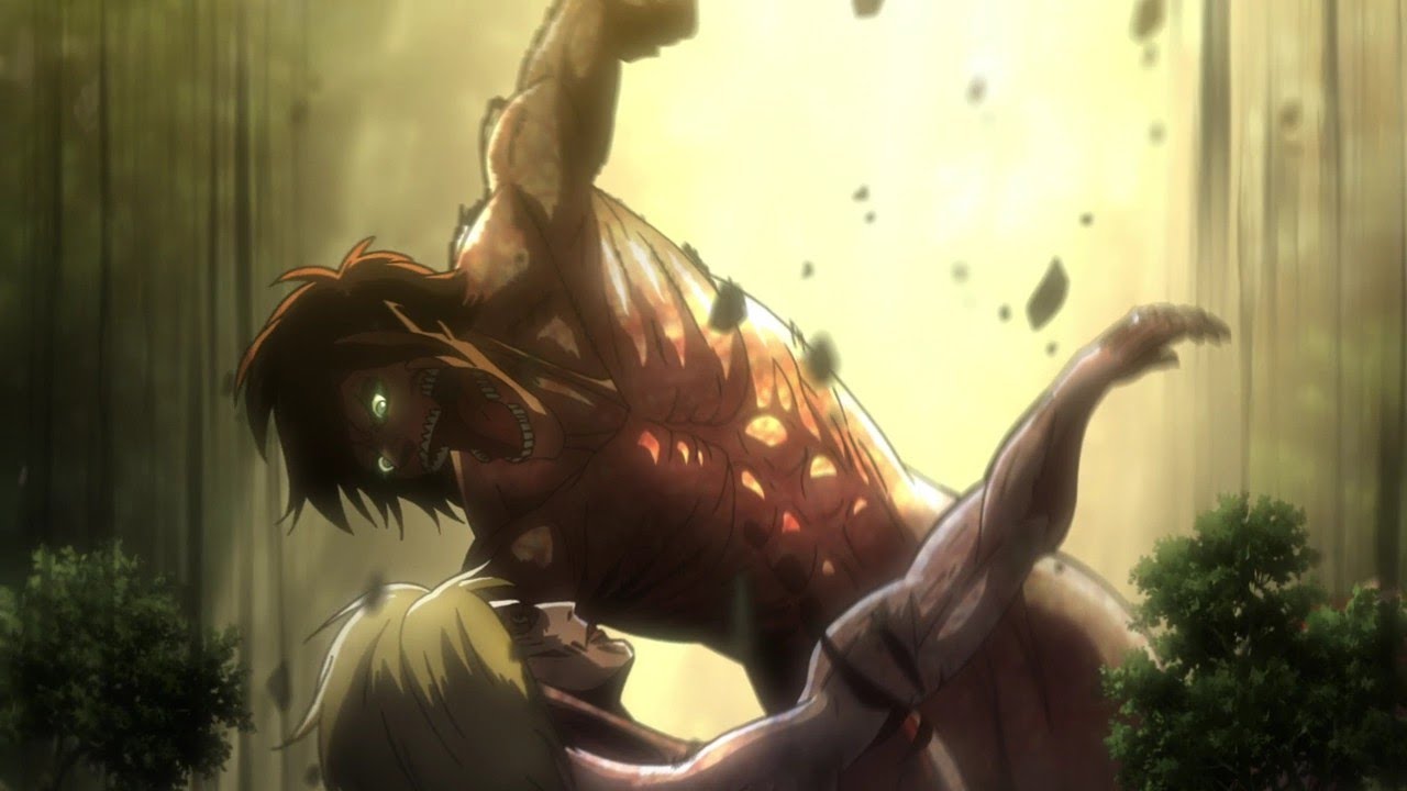 Eren vs Annie || First fight (Attack on Titan)