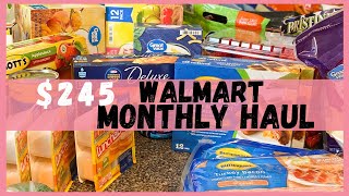 WALMART GROCERY HAUL 2020|$200 MONTHLY GROCERY BUDGET |STOCKING UP FOR THE MONTH