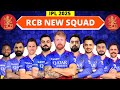 Ipl 2025  royal challengers bangalore new squad  rcb full squad 2025  rcb team 2025 players list