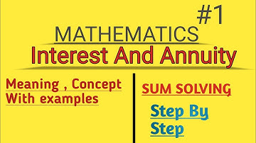 Interest And Annuity (Part1)