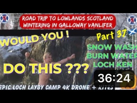 “WOULD YOU DO THIS ?? Campervan RV Snow Wash ! Drink Burn Water ! WHY I DO Vandweller Scotland Life