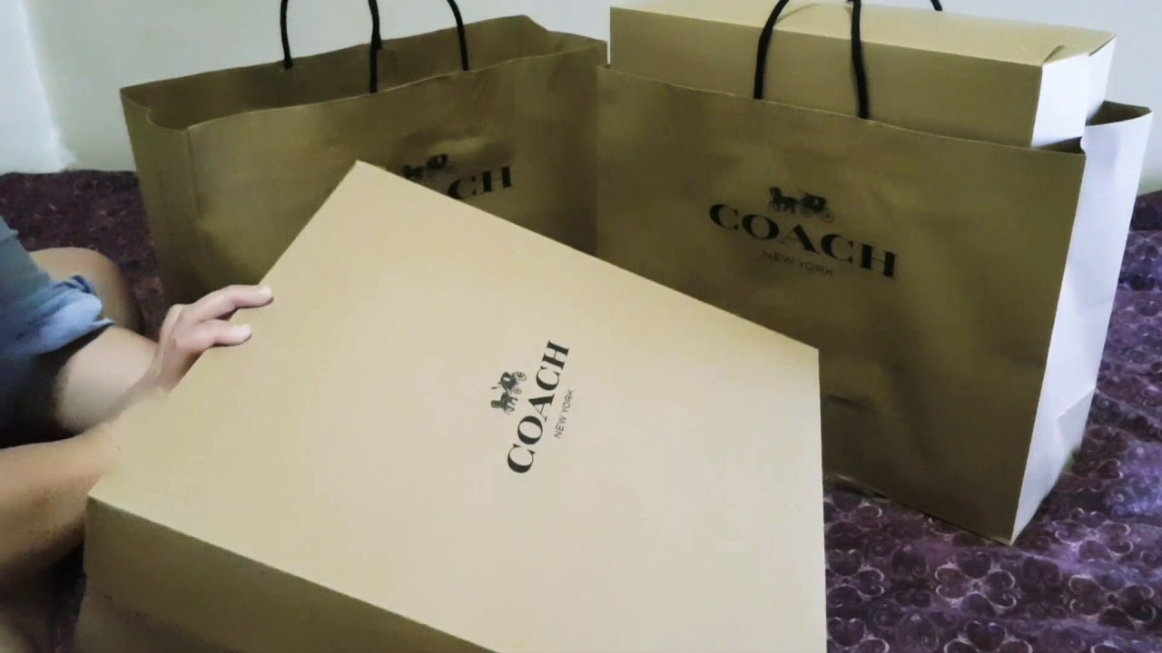 Unboxing Coach Bags - YouTube