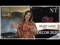 INTERIOR DESIGN | My Favorite CB2 Must Have decor items for Fall 2020 PART II | NINA TAKESH