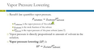 13.6 Colligative Properties