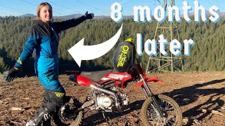 MY WIFE rides a dirt bike for the first time after having a STROKE !!!