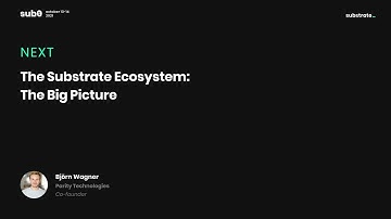 Sub0 0nline: The Substrate Ecosystem