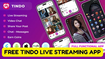 Tindo - Live streaming tango clone, Video call, Chat messages, Post | Flutter app with admin panel
