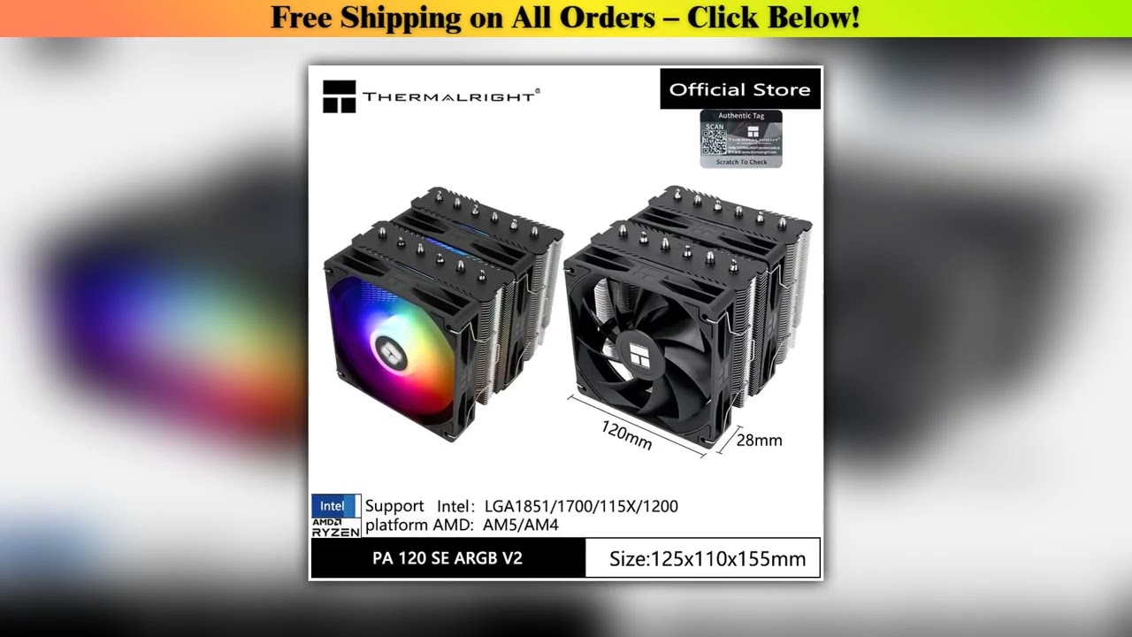 Thermalright Peerless Assassin 120 SE V2 Computer case air cooling radiator,Support