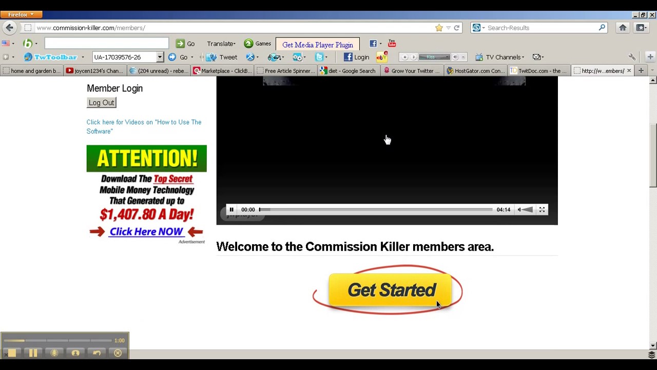 Commission Killer - Commission Killer Members Area