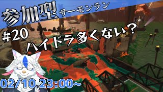 【参加型サーモンラン#20】この前もダムでハイドラ編成あったよね【ケモノ系Vtuber】