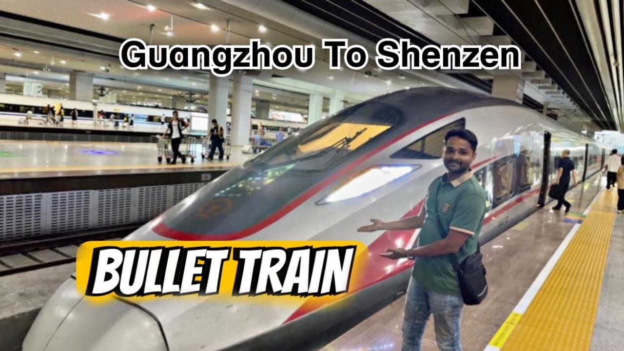 Indian travelling in bullet train china ! Guangzhou to shenzen World’s largest bullet train network