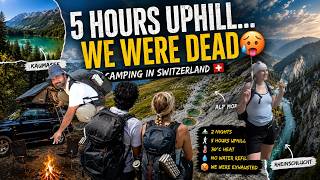 This Hike DESTROYED Us 😭 | Camping in the Swiss Alps 🇨🇭